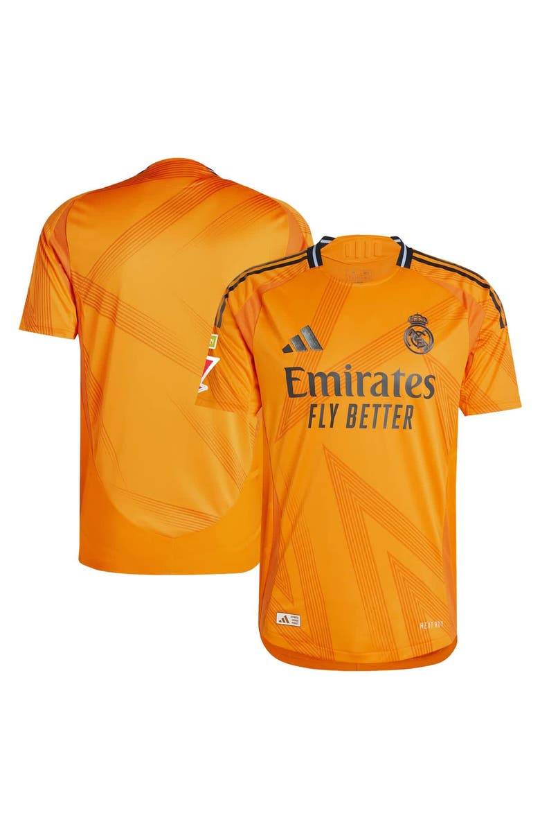 adidas Men's adidas  Orange Real Madrid 2024/25 Away Authentic Jersey, Alternate, color, 