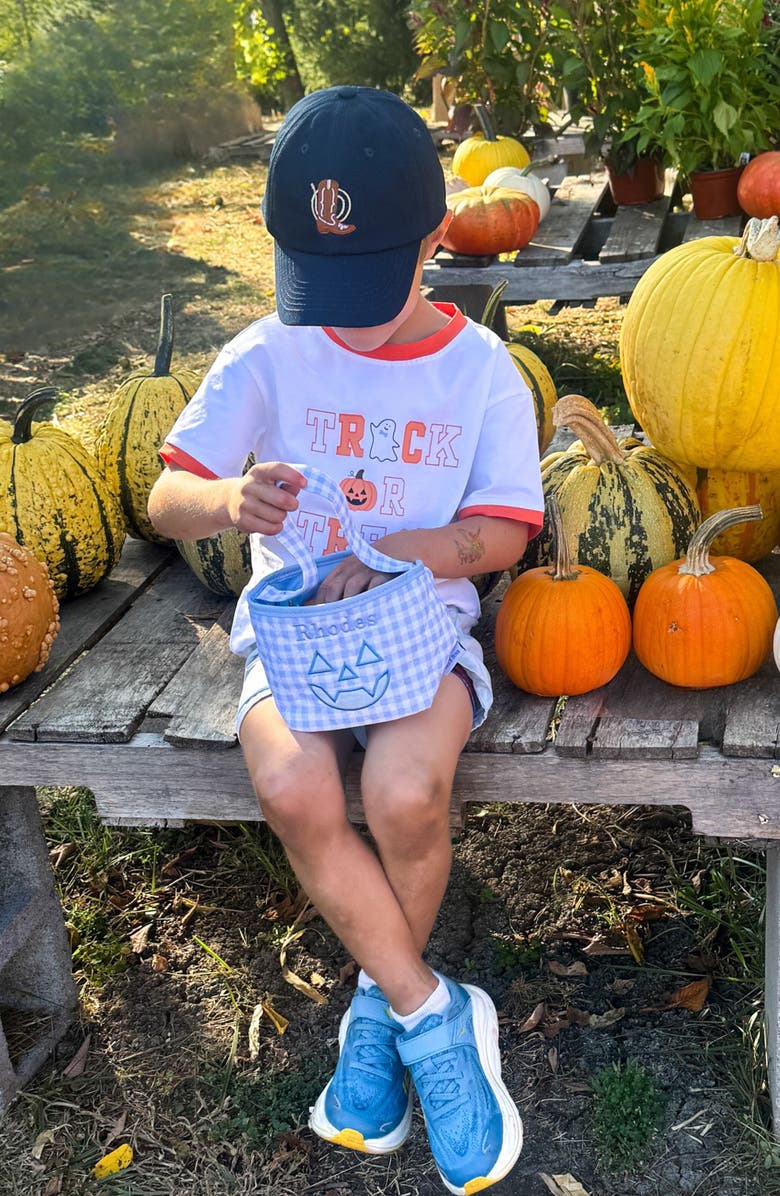 Bits & Bows Cowboy Boot Twill Baseball Hat, Alternate, color, Navy Blue