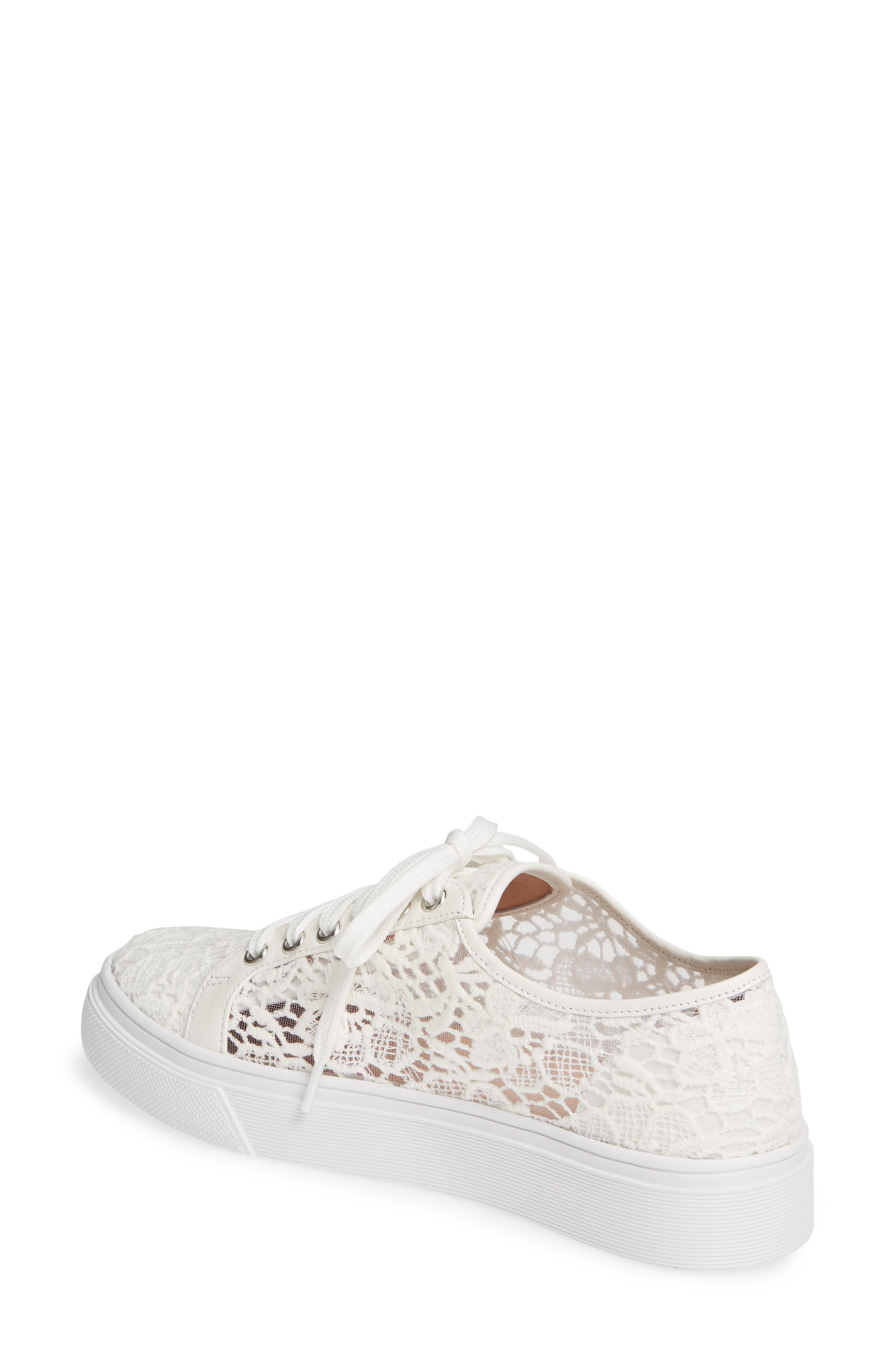 Payton Lace Sneaker, Alternate, color, WHITE CROCHET