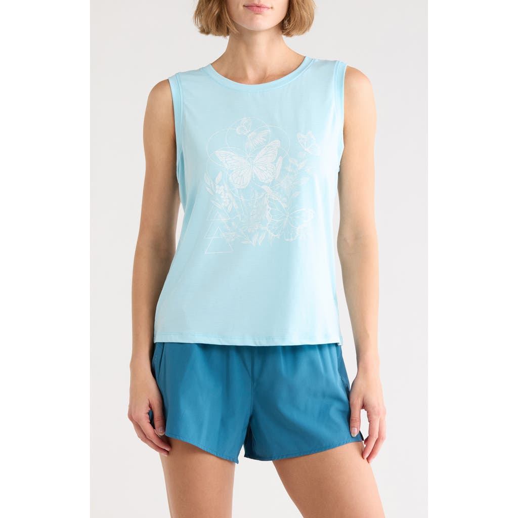 Marika Ana Graphic Tank In Blue