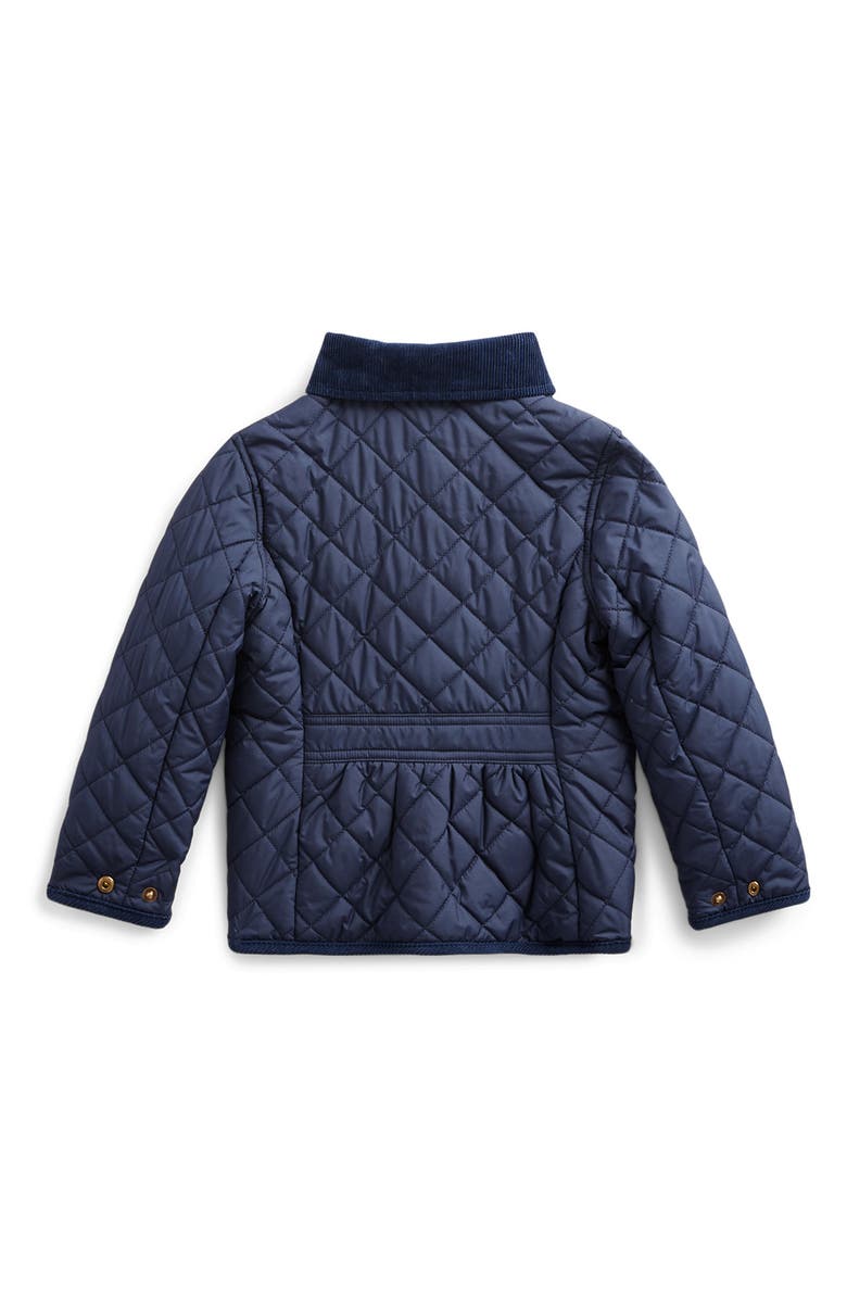 Polo Ralph Lauren Kids' Audrey Quilted Jacket with Removable Hood, Alternate, color, Newport Navy