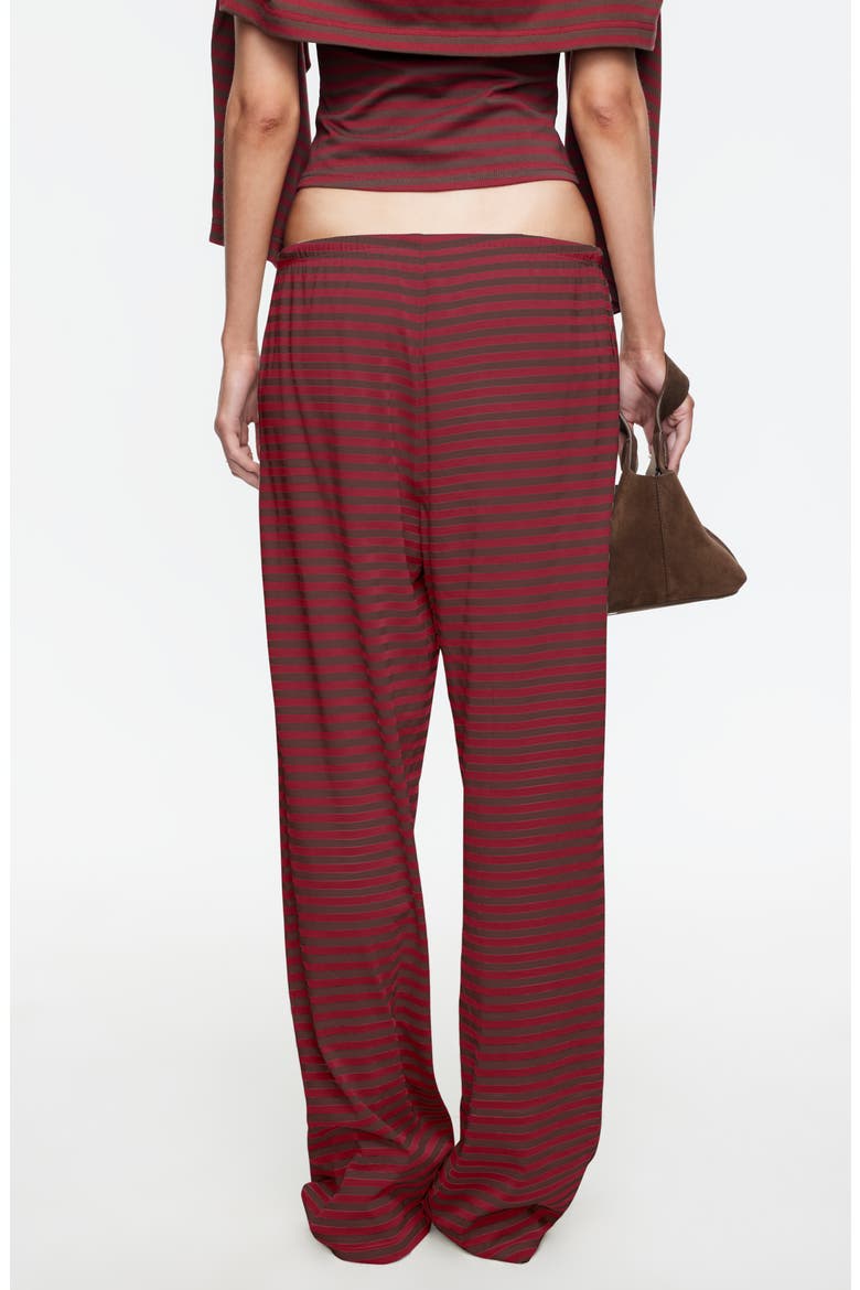 Bloom Stripe Pants, Alternate, color, CHOCOLATE WINE