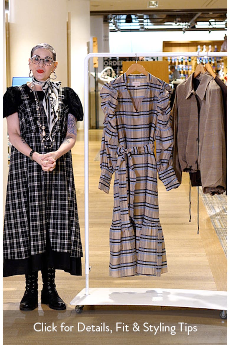 Mariyah Long Sleeve Seersucker Midi Dress video