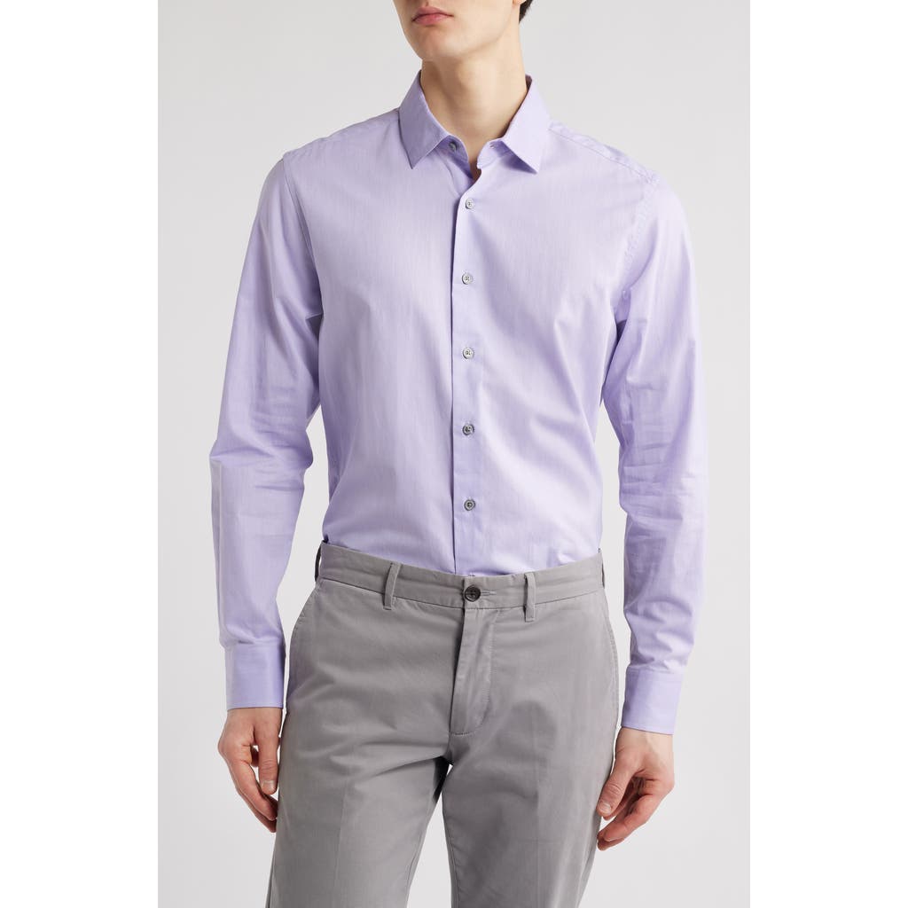 SCOTT BARBER SCOTT BARBER HERRINGBONE TWILL BUTTON-UP SHIRT