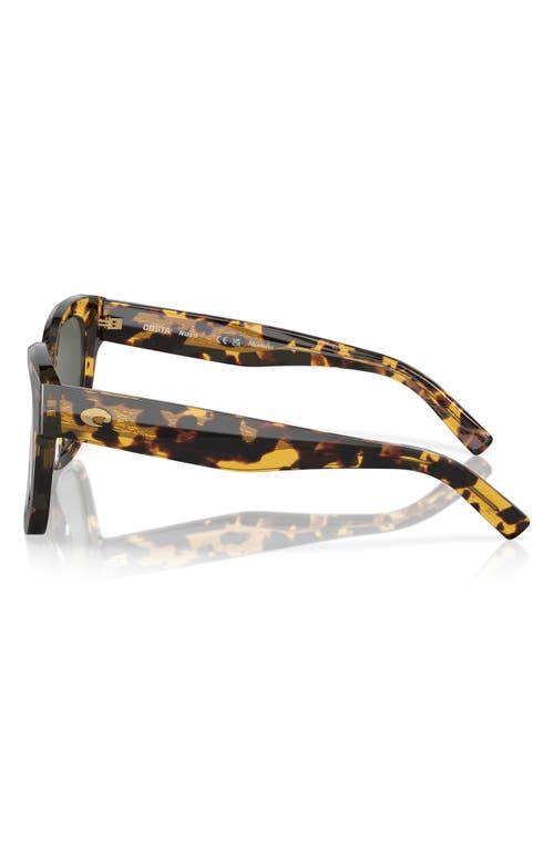Costa Del Mar 54mm Polarized Square Sunglasses In Brown