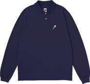 vowels Longsleeve Pique Polo