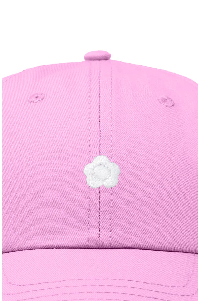 Lil Flower Dad Cap, Alternate, color, Light Pink