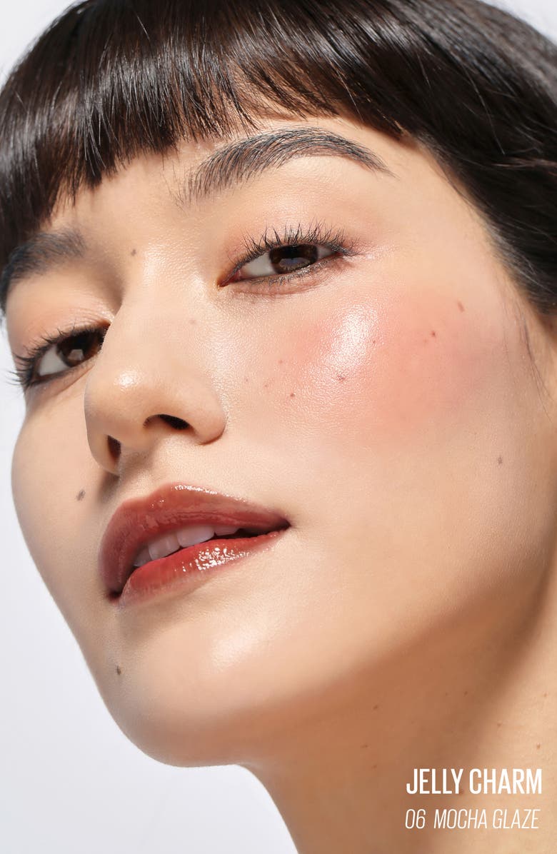 Kaja Jelly Charm Lip & Blush Stain with Glazed Key Chain, Alternate, color, Mocha Glaze