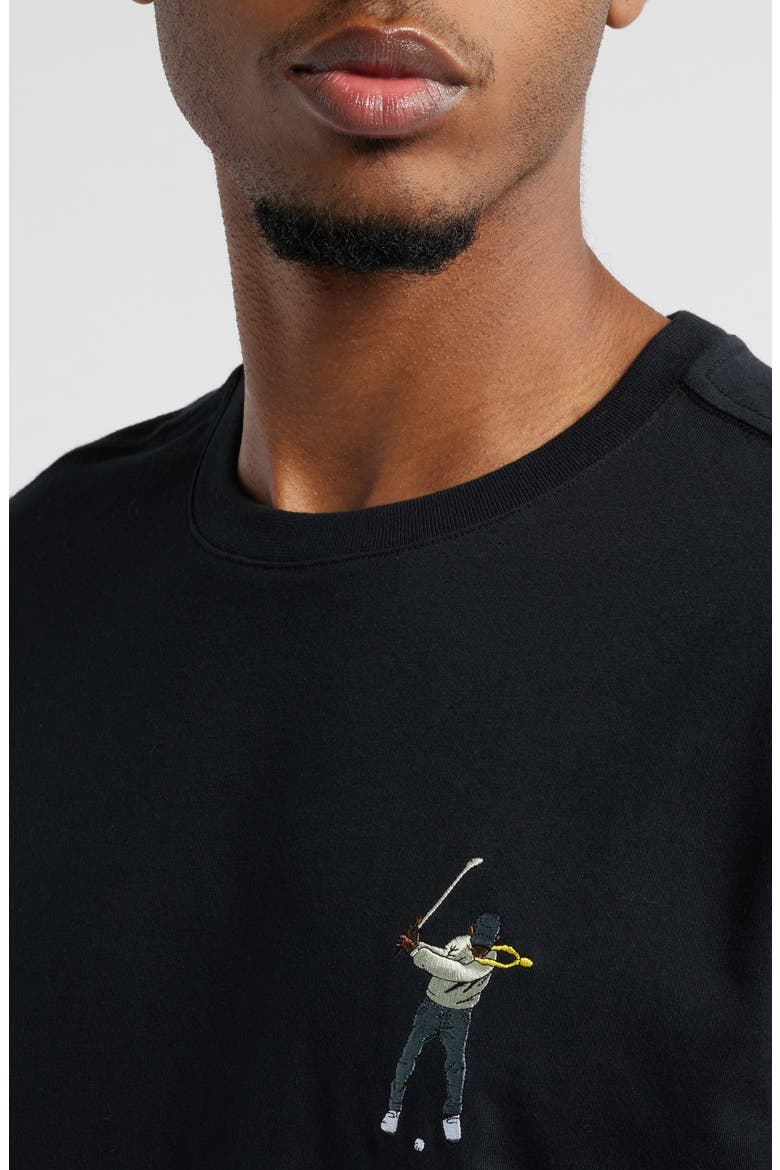 Core Embroidered T-Shirt, Alternate, color, BLACK