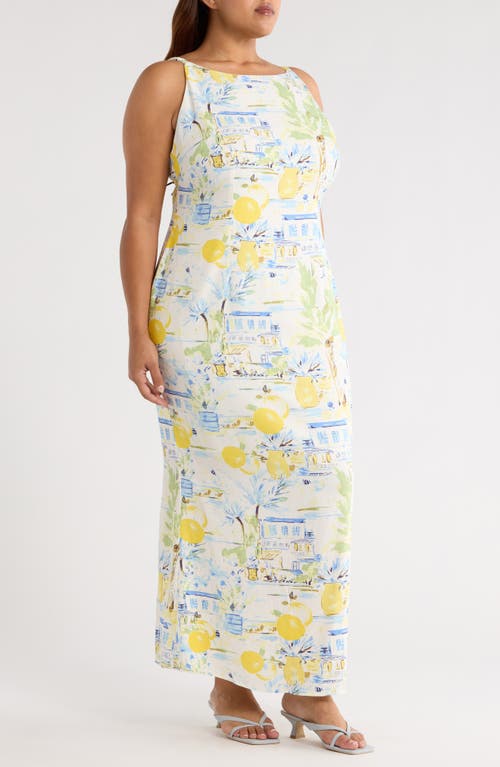 Sugarlips Amalfi Coast Mizie Open Back Dress In White