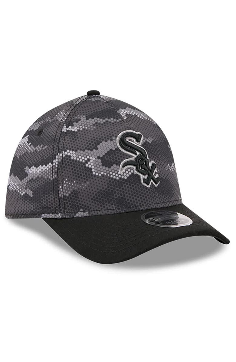 New Era Men's New Era Black Chicago White Sox Camo 39THIRTY A-Frame Flex Hat, Alternate, color, Black