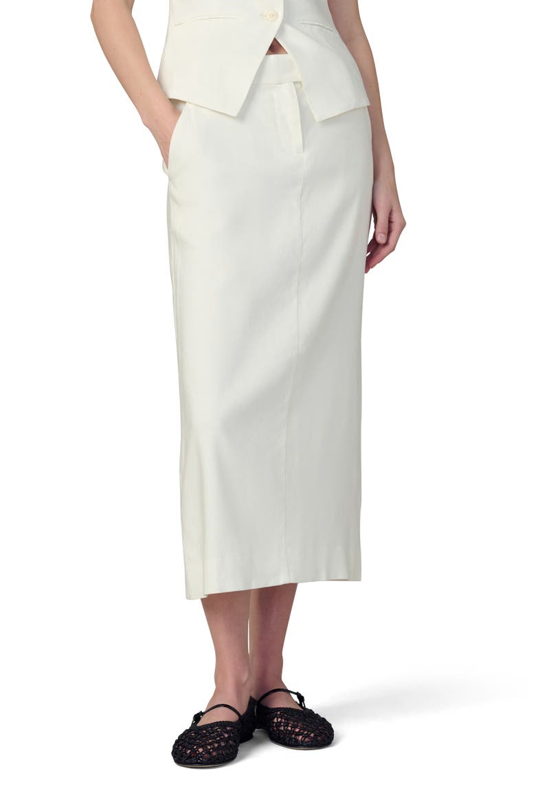 Meave Tailored Midi Skirt, Main, color, ECRU