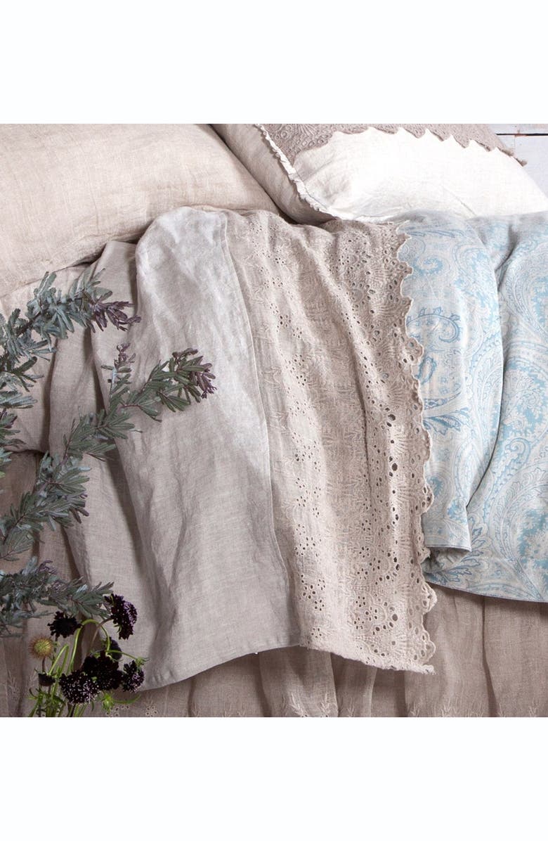 Pom Pom at Home 'Annabelle' Linen Flat Sheet, Alternate, color,