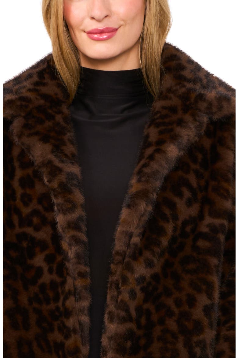 Crop Faux Fur Coat, Alternate, color, RICH BLACK