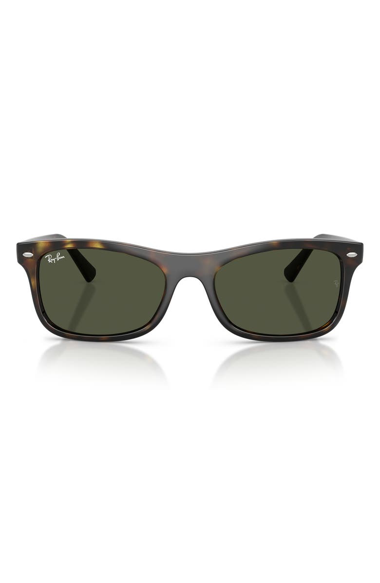 Ray-Ban Square Sunglasses, Main, color, Havana / Green