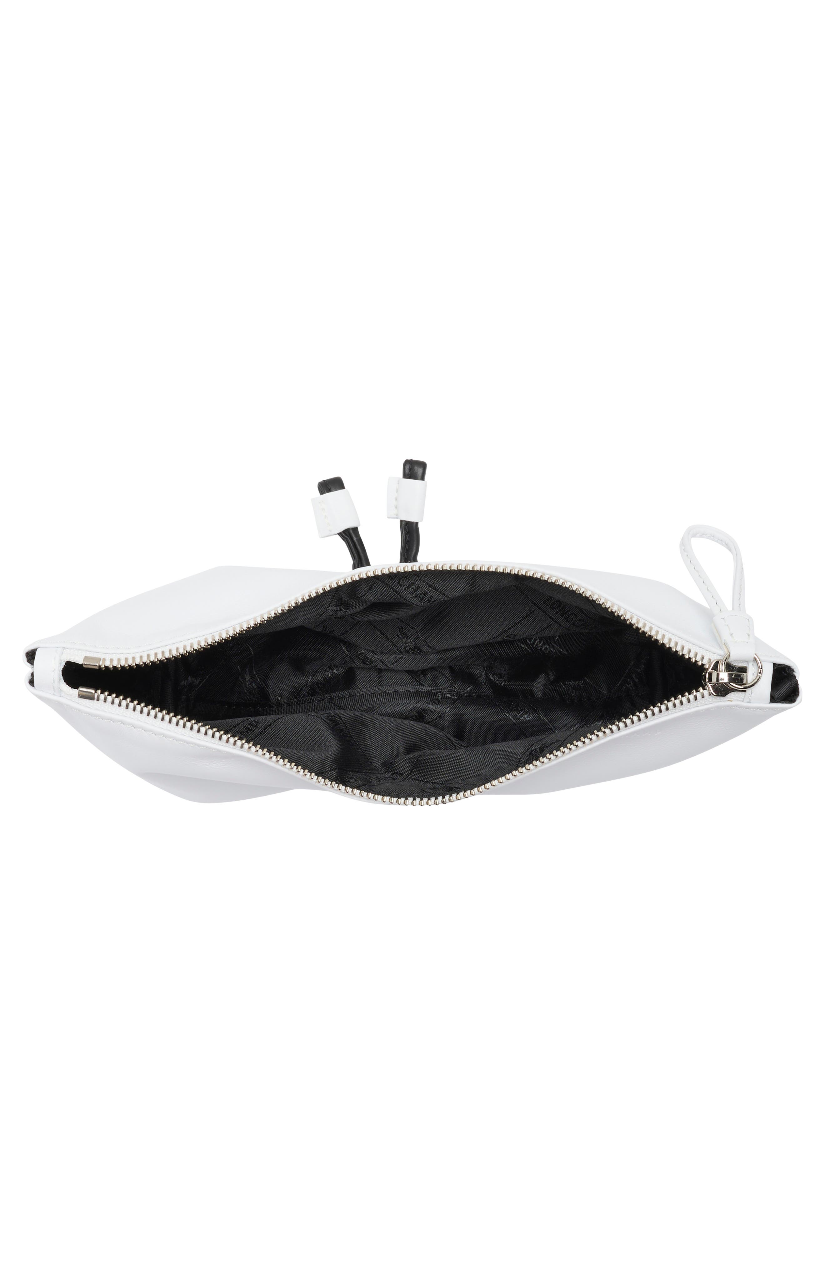 Longchamp Le Roseau Small Clutch, Alternate, color, White