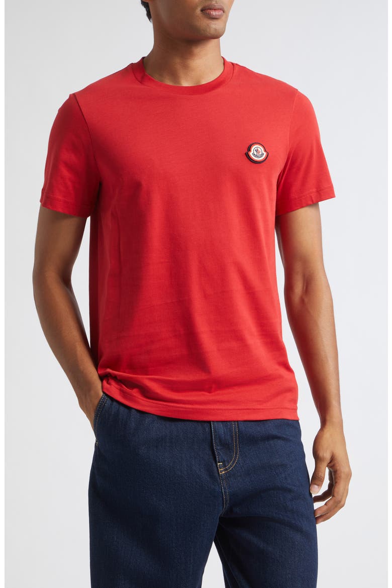 Cotton Jersey T-Shirt, Main, color, RED