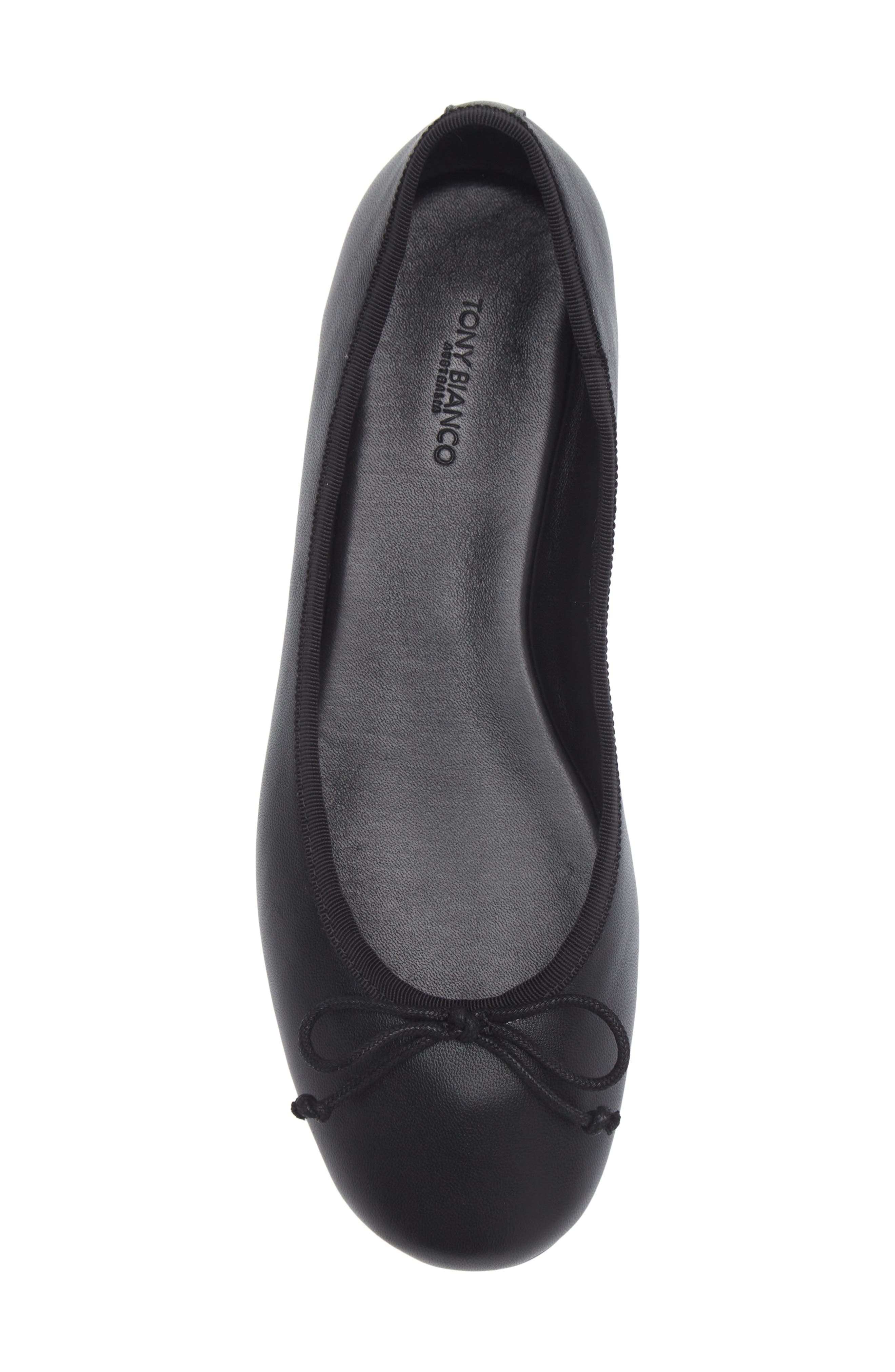 Tony Bianco Comma Ballet Flat, Alternate, color, Black Nappa