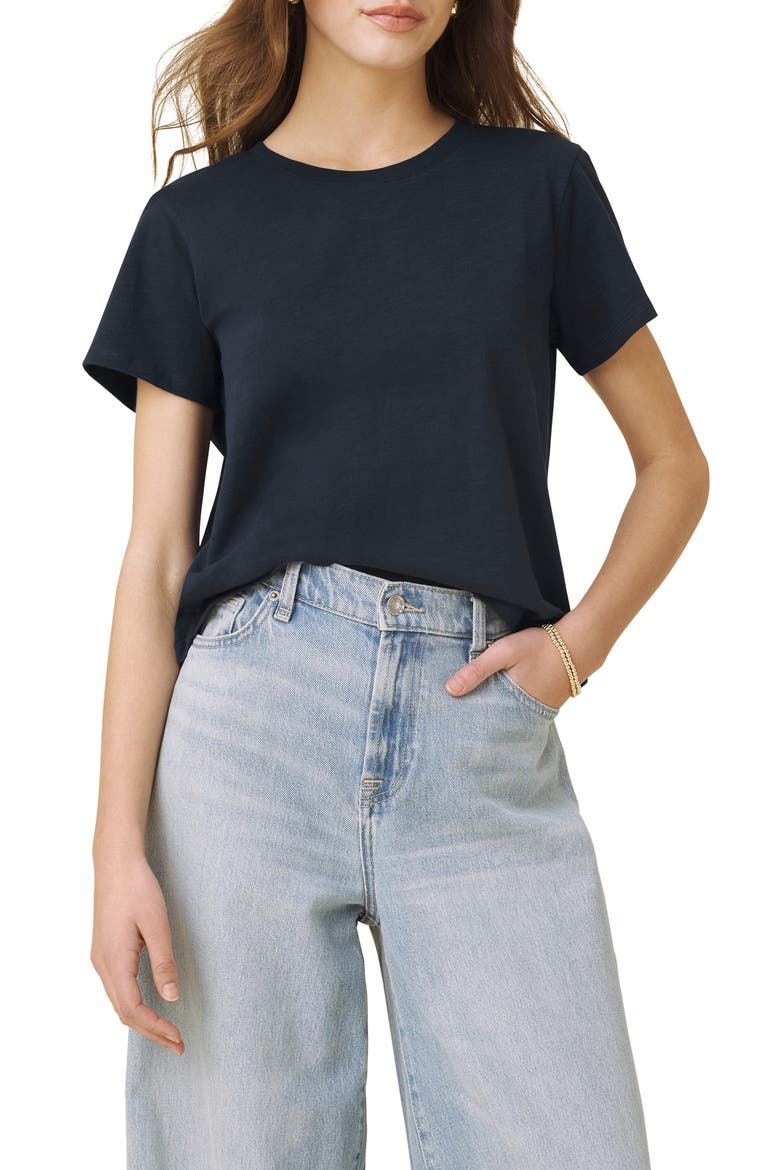 Louisa Short Sleeve T-Shirt, Main, color, NAVY BLUE
