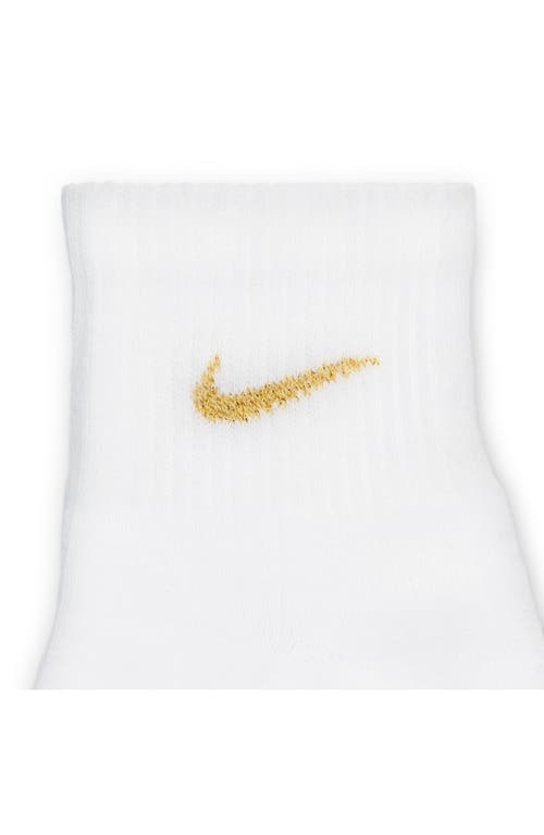 Nike 3-pack Dri-fit Everyday Ankle Socks In White