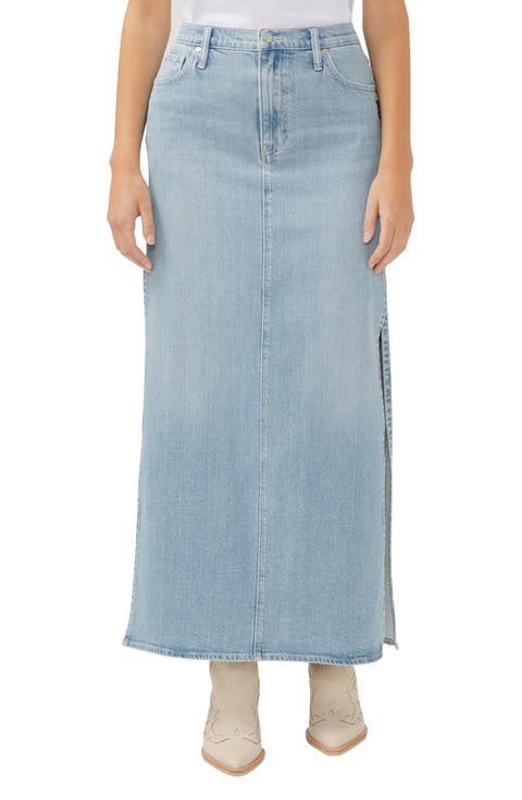 Denim Maxi Skirt