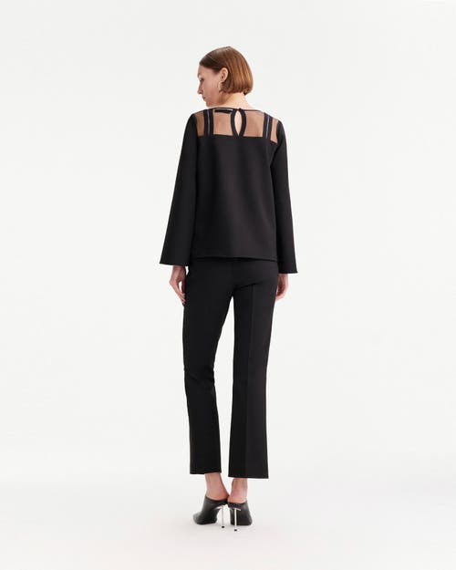 Theo The Label Women's Black Aphrodite Bootcut Pant In Black