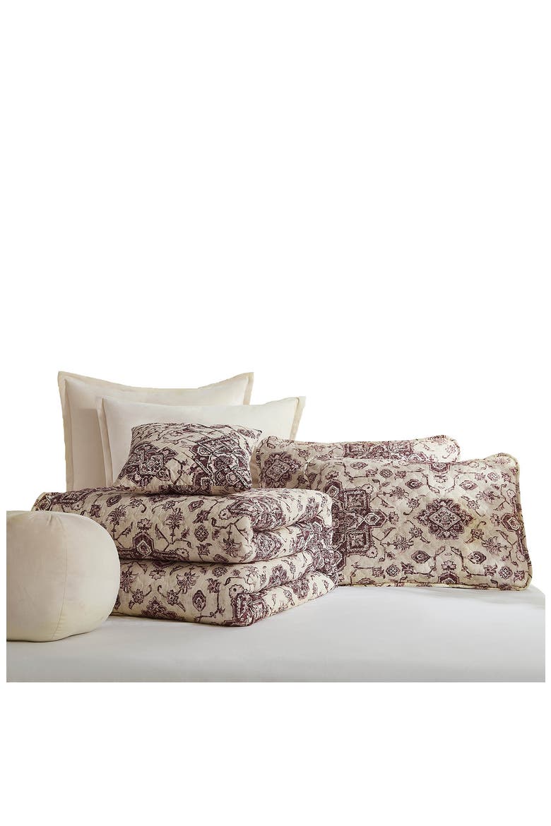 Persia 7-Piece Quilt Set, Main, color, EGGPLANT