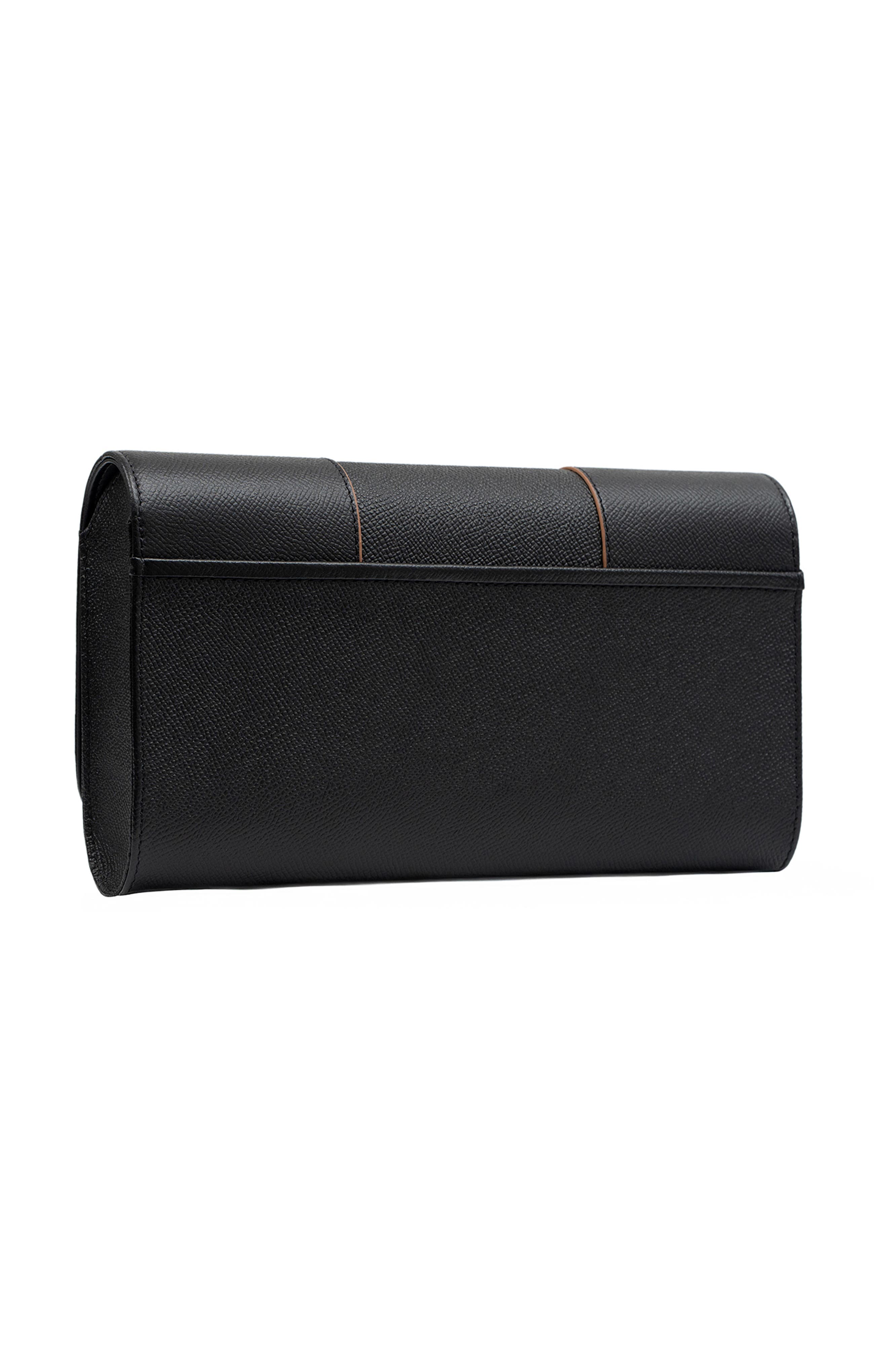 PERRIN PARIS L'Asymetrique Clutch, Alternate, color, Black