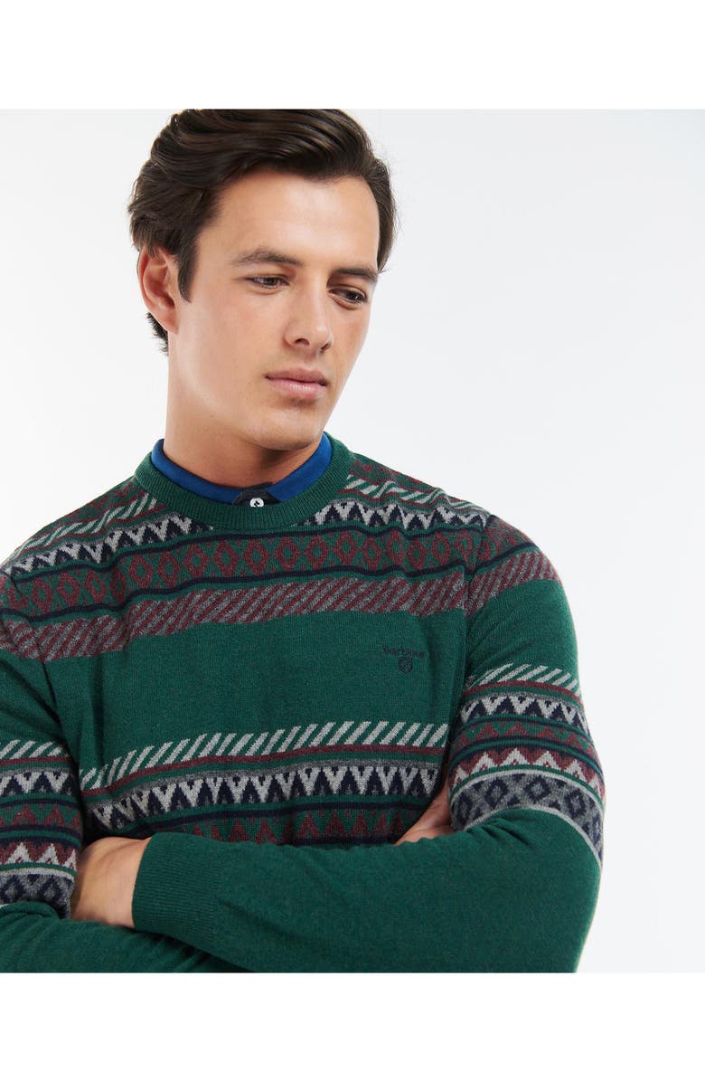 Barbour Winterborne Fairisle Lambswool Crewneck Sweater, Alternate, color, 