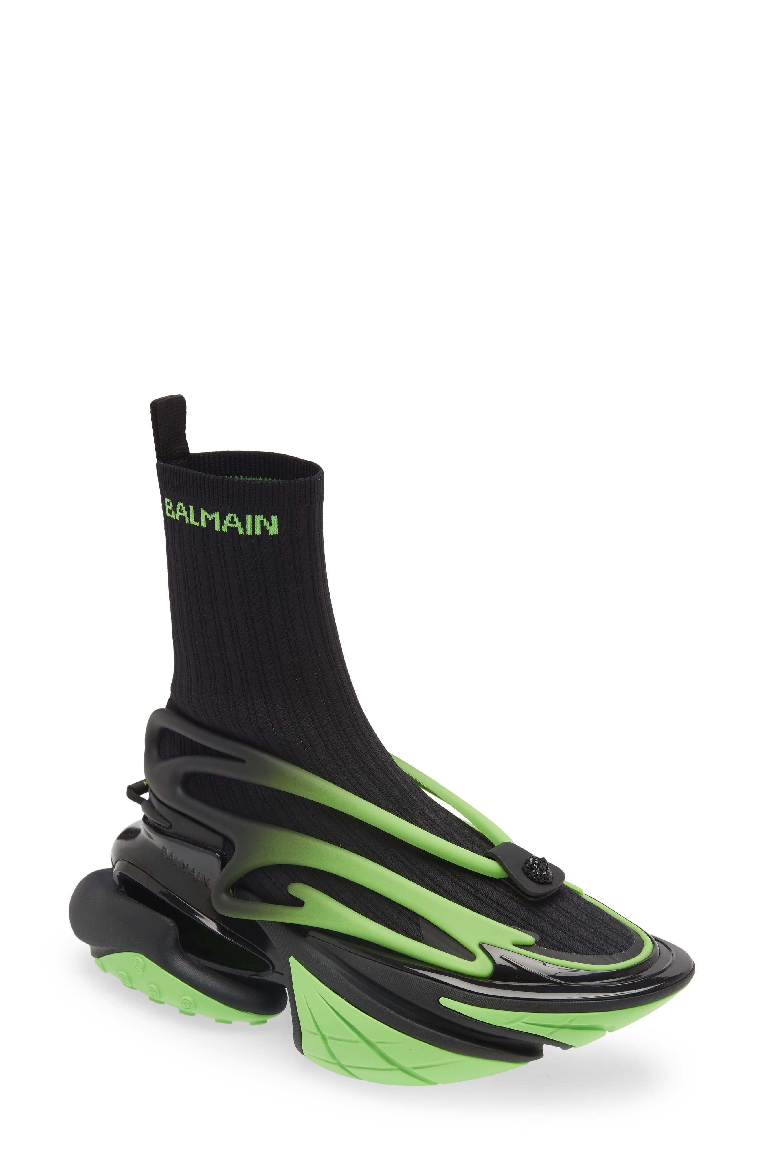 Balmain Unicorn High Top Sneaker, Main, color, 