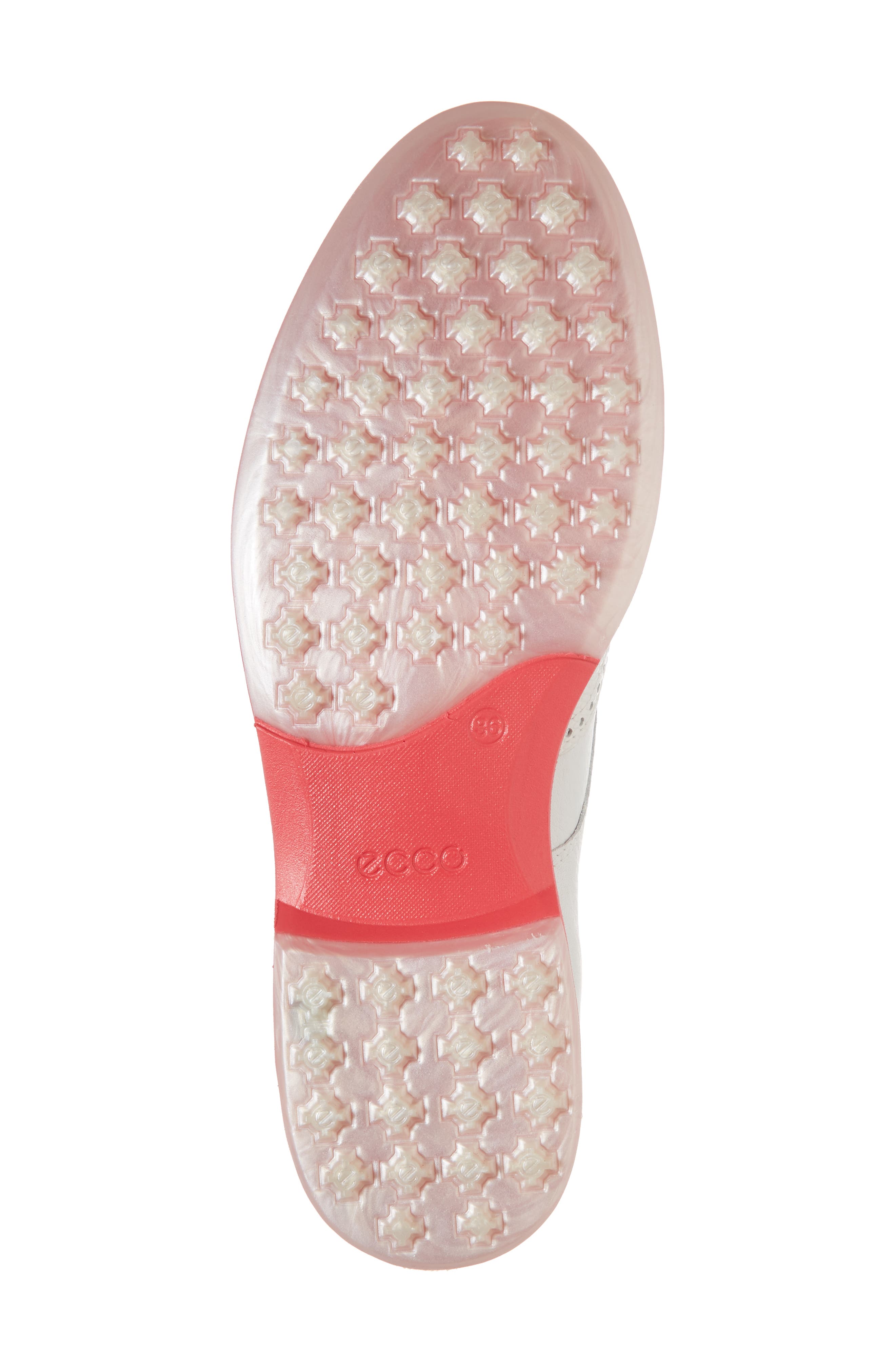 'Tour' Hybrid Wingtip Golf Shoe, Alternate, color, WHITE LEATHER/ RED