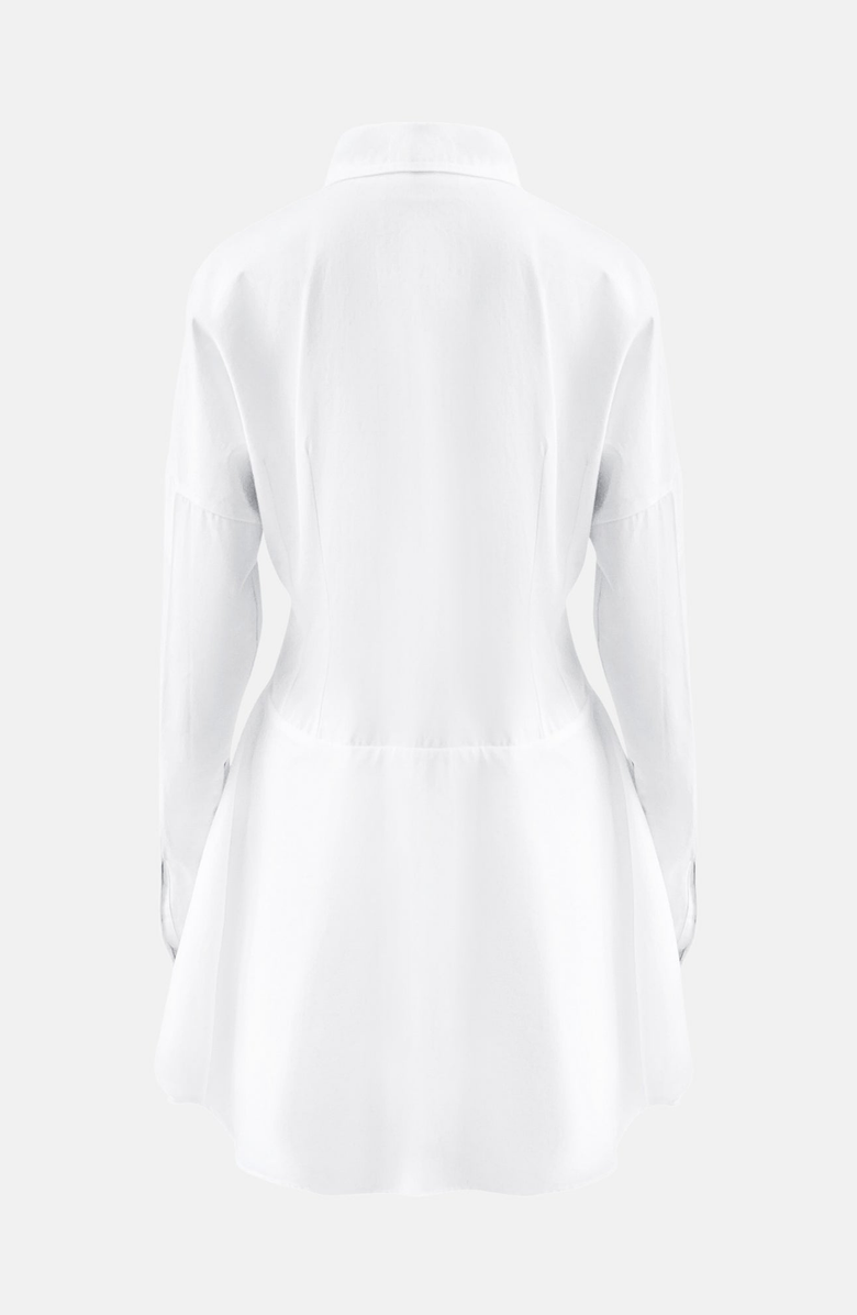 OW Collection Ellie Shirt Dress, Alternate, color, White
