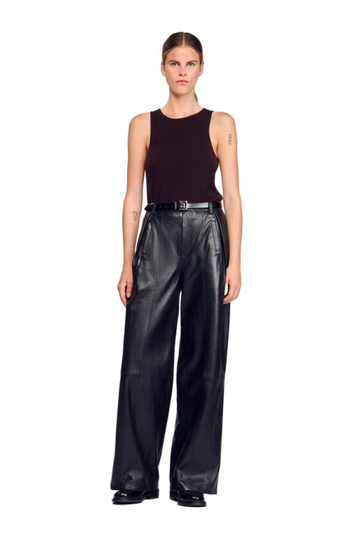 Sandro Sleeveless Sweater In Black