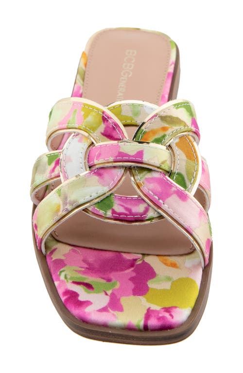 Bcbgeneration Meltem Slide Sandal In Floral Multi