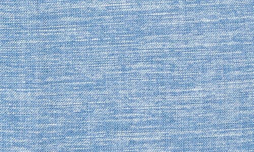 David Donahue Casual Short Sleeve Linen & Cotton Button-up Shirt In Denim