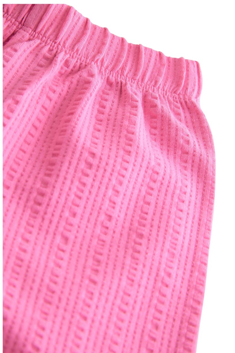 Kids' Textured Wide Leg Stretch Cotton Pants, Alternate, color, PINK