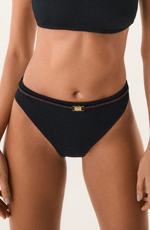 Mia Lindsay Buckle Bikini Bottoms
