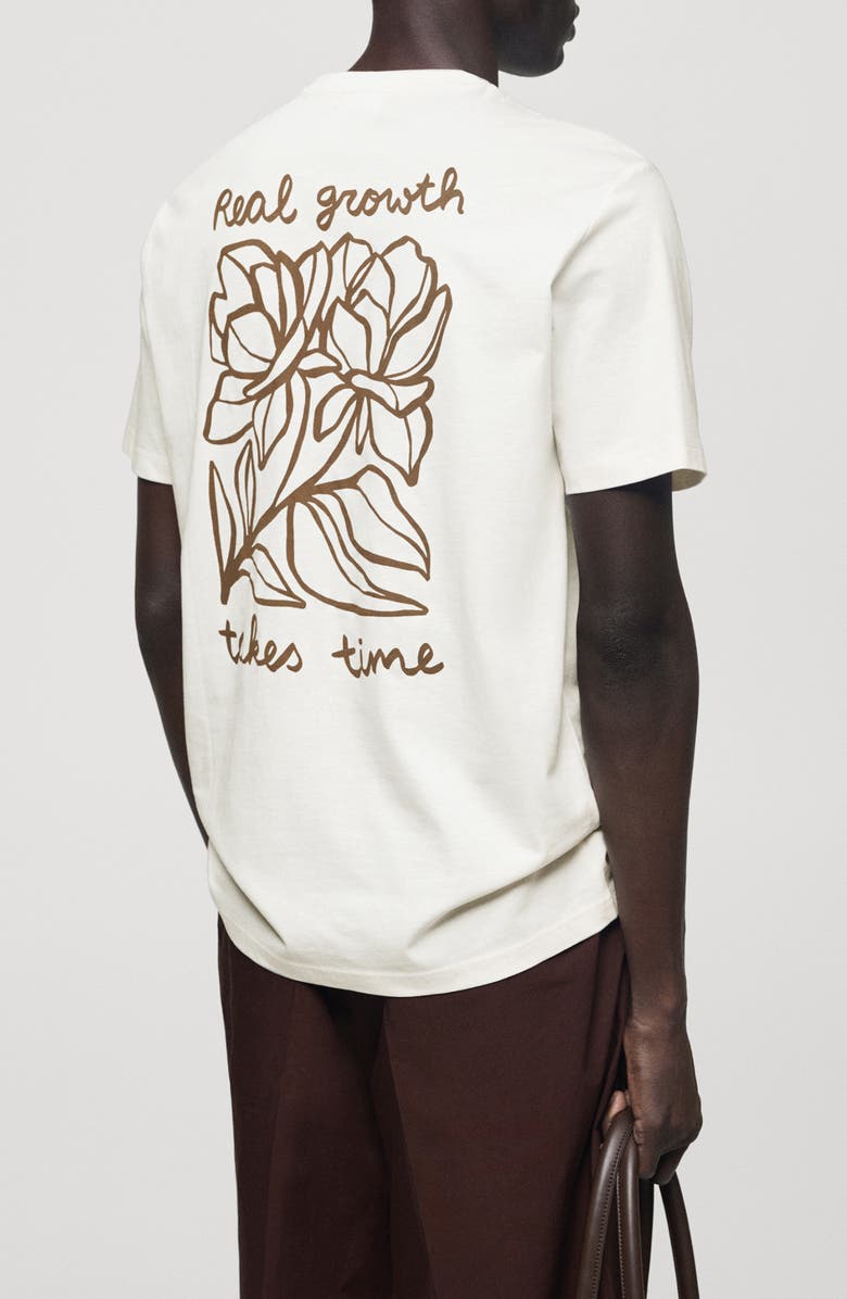 MANGO Go Where You Grow Slim Fit Graphic T-Shirt, Alternate, color, 