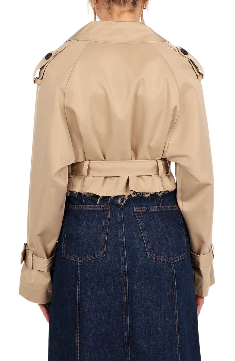 Petal & Pup Izzi Crop Trench Jacket, Alternate, color, 