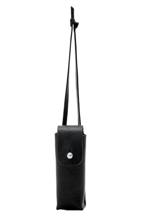 Stud Leather Lipstick Case