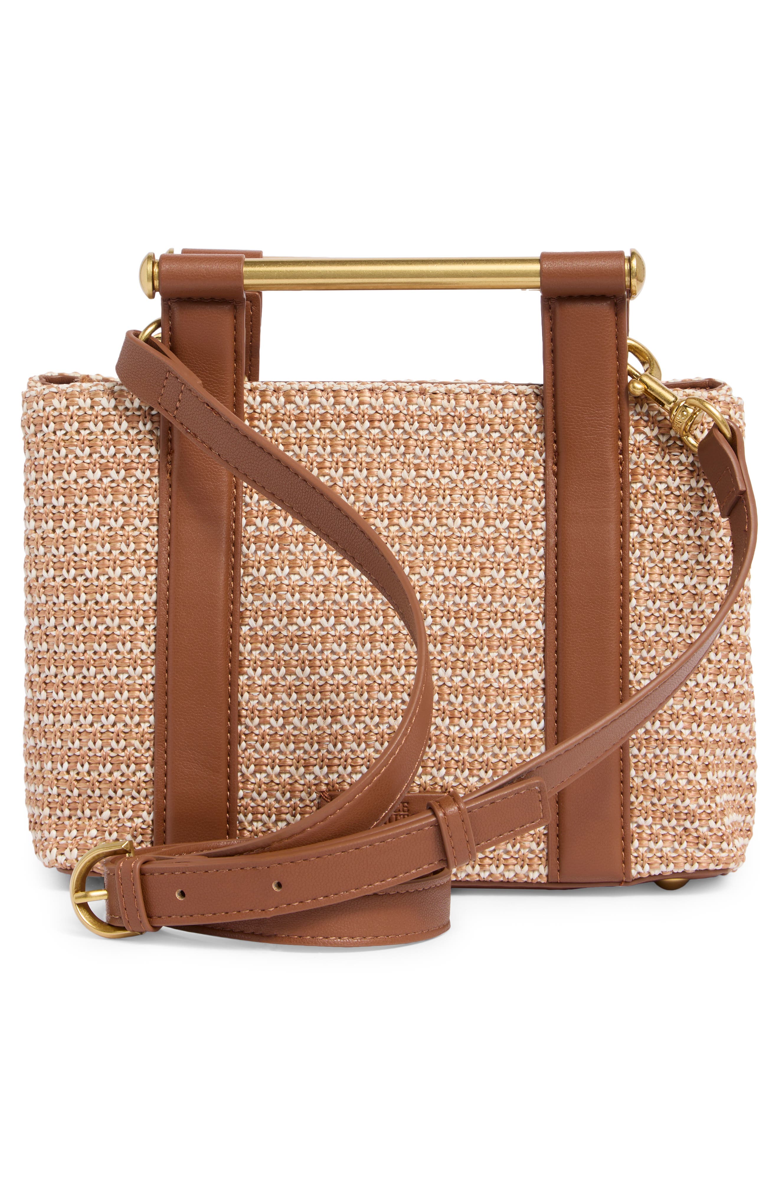 Vince Camuto Jayda Straw Top Handle Bag, Alternate, color, Natural