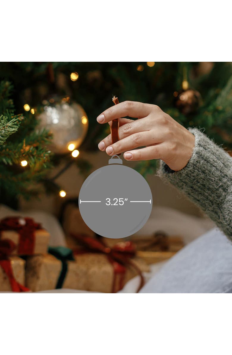 Northlight Shatterproof 2-Finish Retro Reflector Christmas Ball Ornaments - 3.25" (80mm) - Turquoise - 5ct, Alternate, color, 