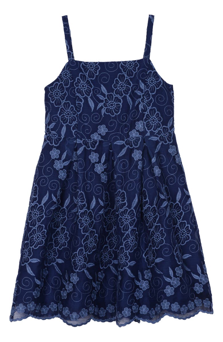 Pippa & Julie Embroidered Floral Sundress, Main, color,