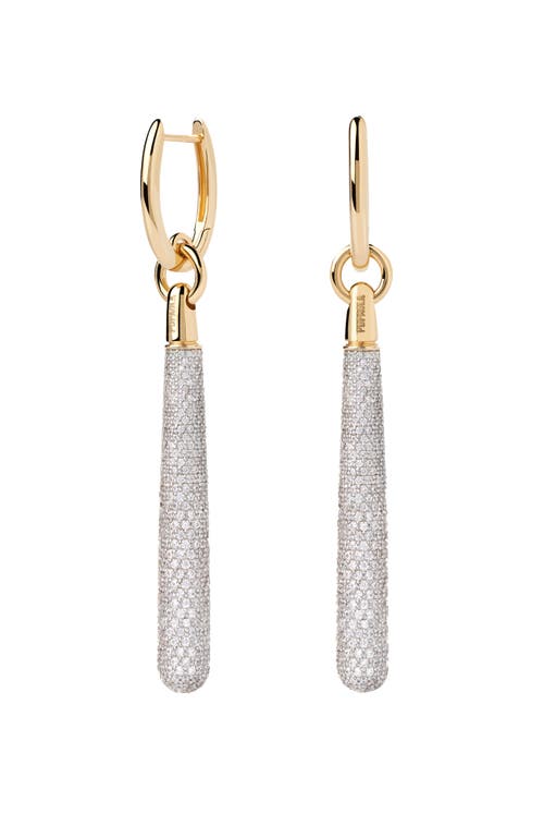 Pdpaola Pavé Supreme Jupiter Single Hoop In Gold