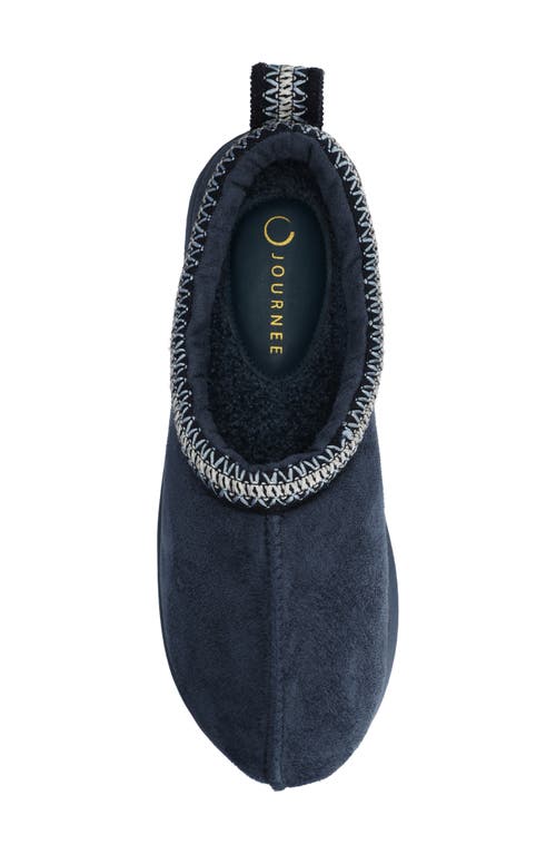 Journee Collection Connway Faux Shearling Lined Slipper In Multi