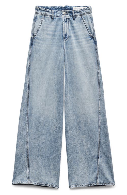 Rag & Bone Tailored Sofie High Waist Wide Leg Jeans In Annie