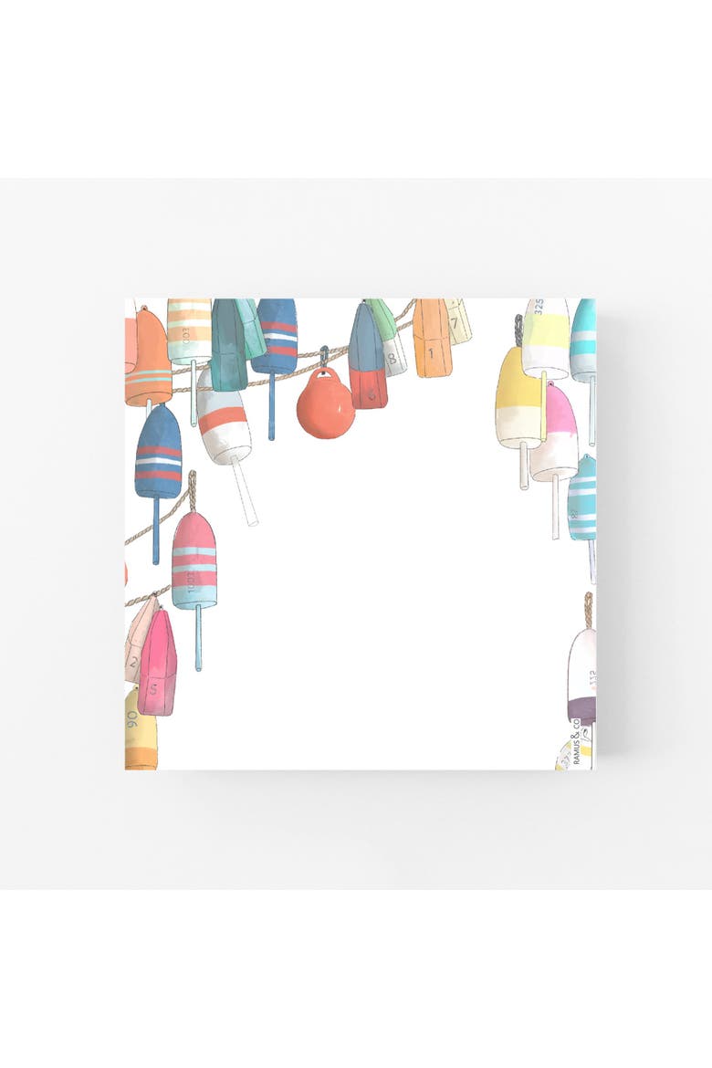 Buoys 6" x 6" Notepad, Main, color, Multi-Pack
