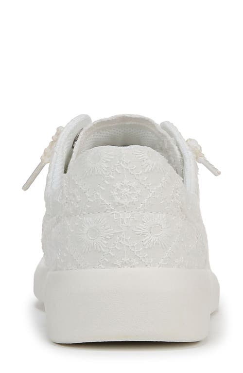 Blowfish Malibu Boardwalk Low Top Sneaker In White Lace Fabric