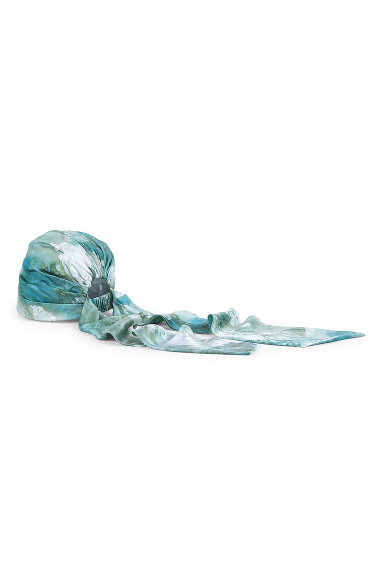 Eugenia Kim Gigi Satin Head Wrap, Alternate, color, Sage