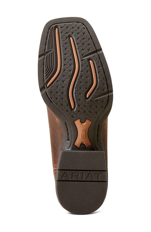 Ariat Sport Wide Square Toe Cowboy Boot In Brown